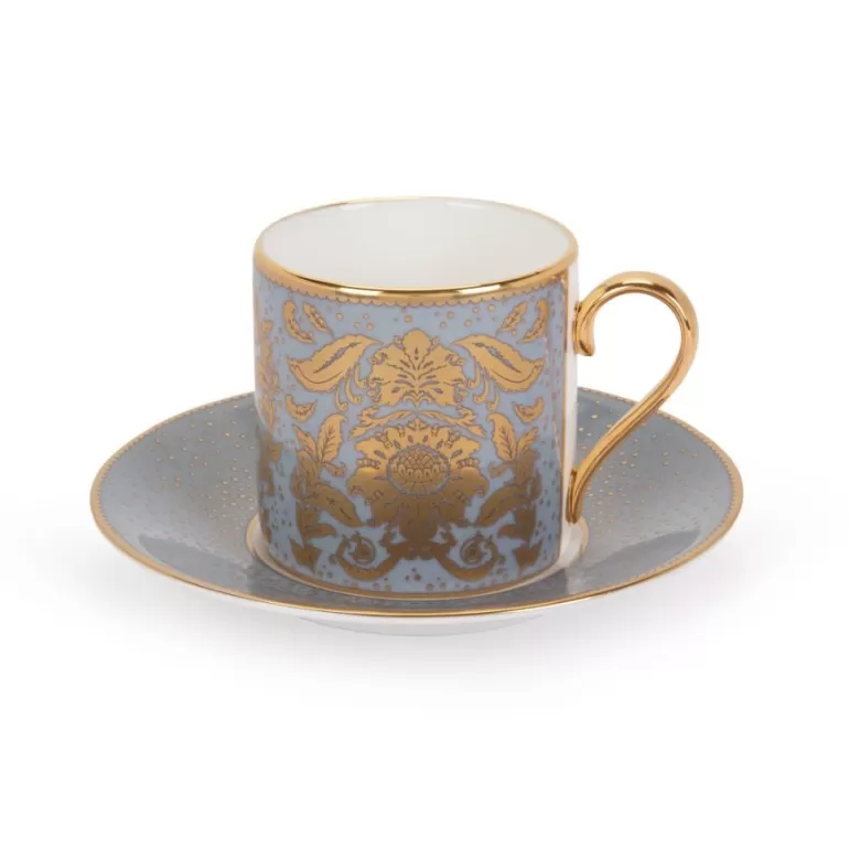 Royal Collection Shop Acanthus Grey Coffee Cup And Saucer | Cups & Saucers
