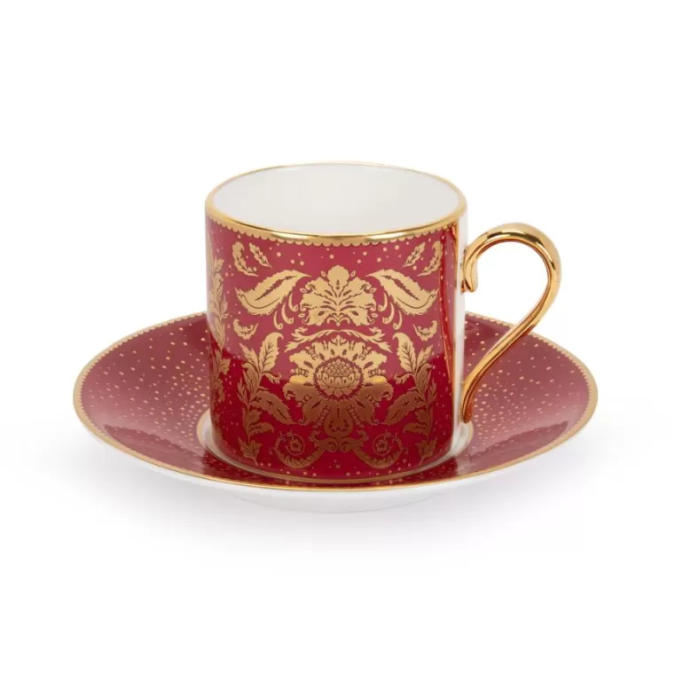 Royal Collection Shop Acanthus Pink Coffee Cup And Saucer | Cups & Saucers