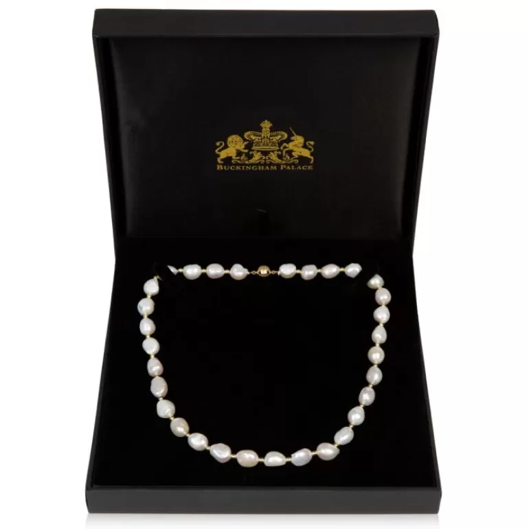 Royal Collection Shop Baroque Pearl And Gold Bead Necklace | Necklaces