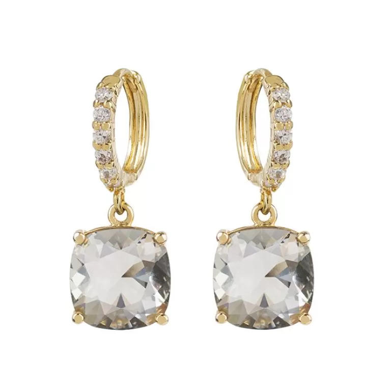 Royal Collection Shop Black Square Crystal Earrings | Earrings