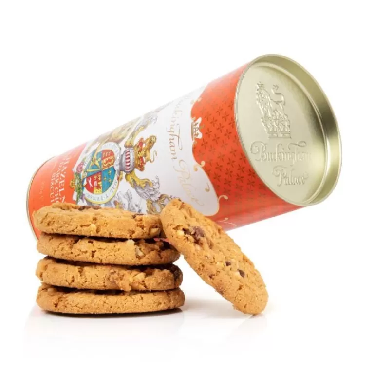 Royal Collection Shop Buckingham Palace Hazelnut And Chocolate Chip Biscuit Tube | Biscuits