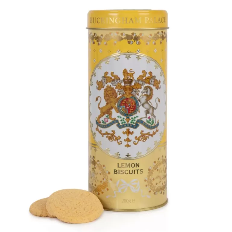 Royal Collection Shop Buckingham Palace Lemon Shortbread Biscuit Tin | Biscuits
