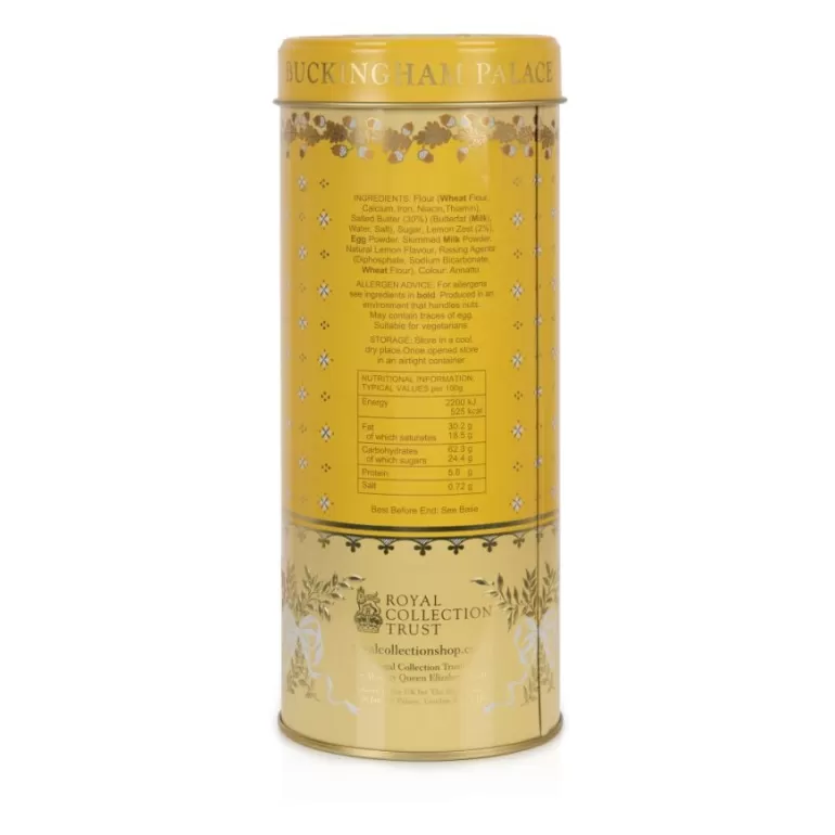 Royal Collection Shop Buckingham Palace Lemon Shortbread Biscuit Tin | Biscuits