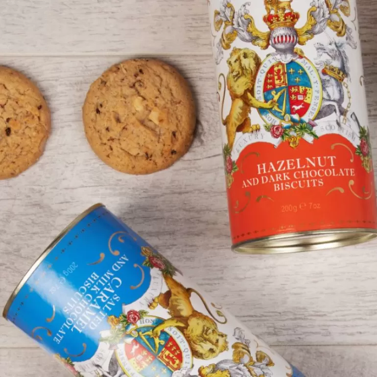 Royal Collection Shop Buckingham Palace Salted Caramel And Chocolate Biscuit Tube | Biscuits