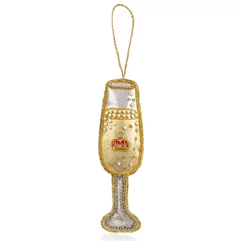 Royal Collection Shop Champagne Glass Decoration | Decorations