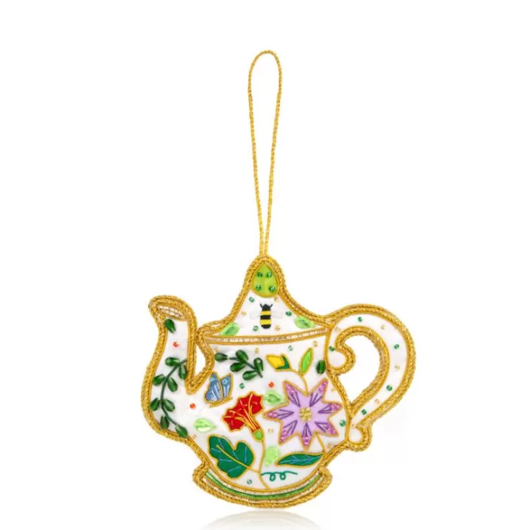 Royal Collection Shop Chelsea Teapot Decoration | Chelsea Garden Collection
