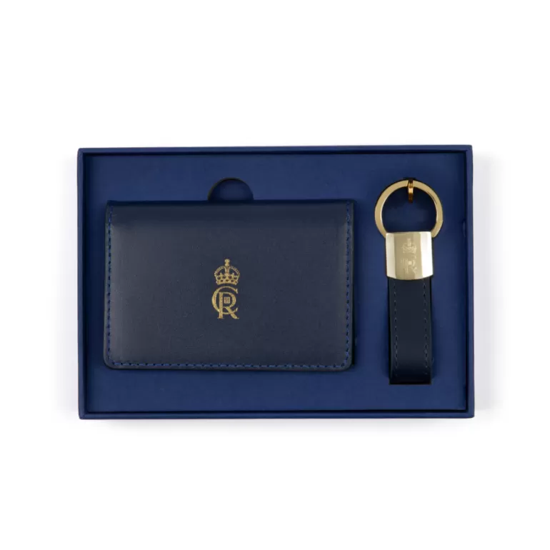 Royal Collection Shop Ciiir Card Wallet & Keyring Set | His Majesty The King'S 75Th Birthday