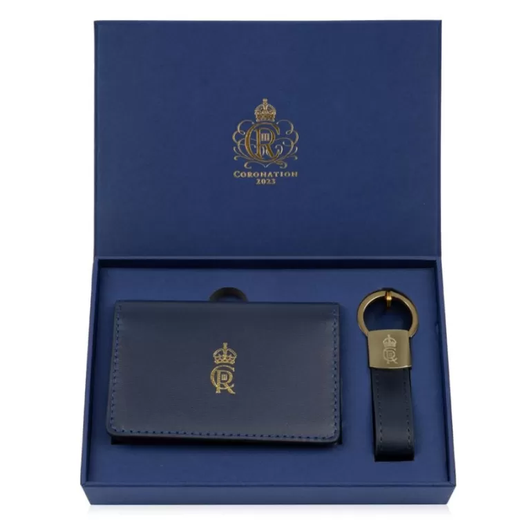Royal Collection Shop Ciiir Card Wallet & Keyring Set | His Majesty The King'S 75Th Birthday