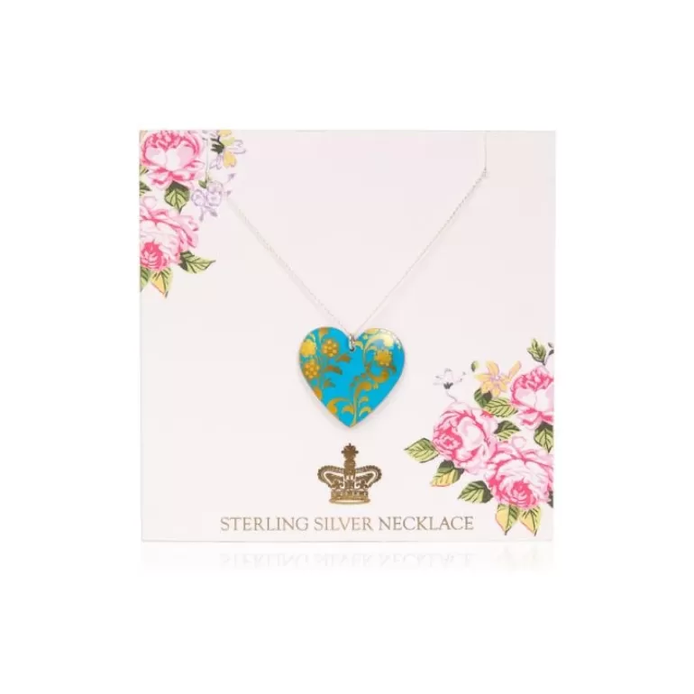 Royal Collection Shop Coat Of Arms Tin Heart Pendant | Necklaces