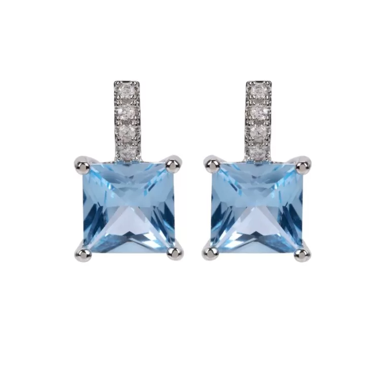 Royal Collection Shop Crystal Square Drop Earrings | Earrings