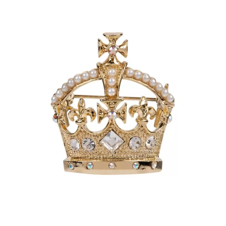 Royal Collection Shop Gold Crown Brooch | Brooches