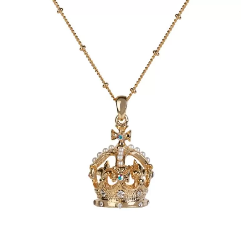 Royal Collection Shop Gold Crown Necklace | Necklaces