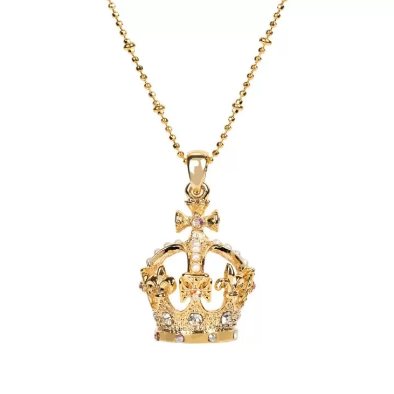 Royal Collection Shop Gold Crown Necklace | Necklaces