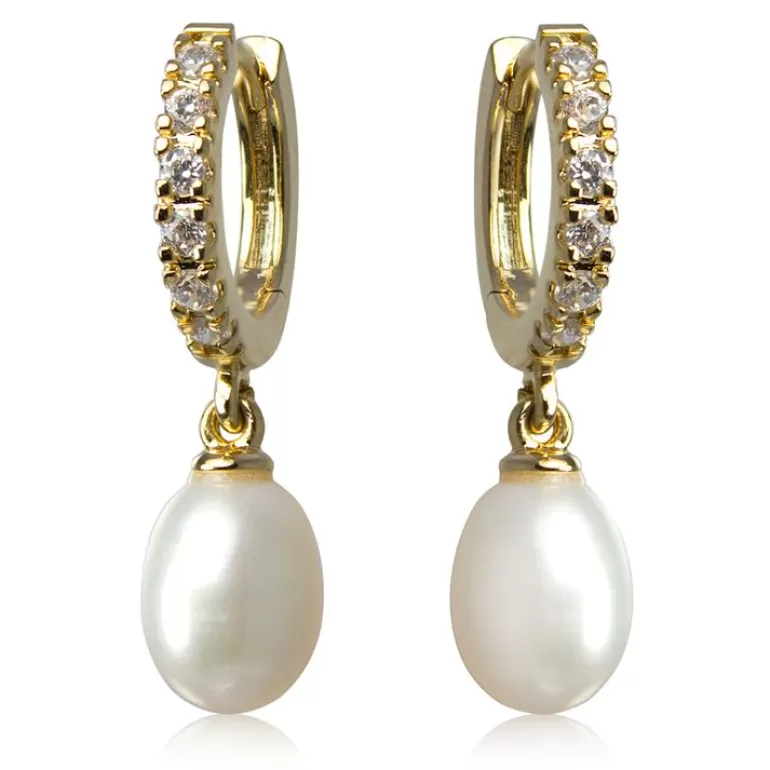 Royal Collection Shop Gold Pearl Earrings | Earrings