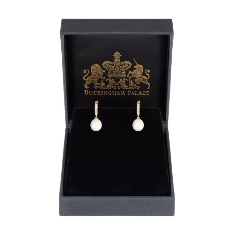 Royal Collection Shop Gold Pearl Earrings | Earrings