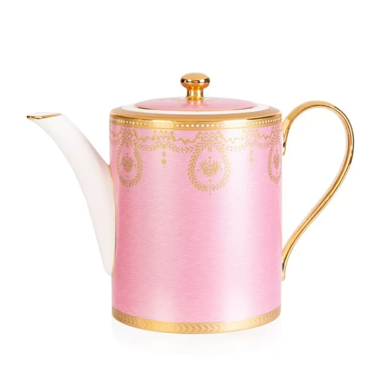 Royal Collection Shop Imperial Russian Pink Coffee Pot | Afternoon Tea