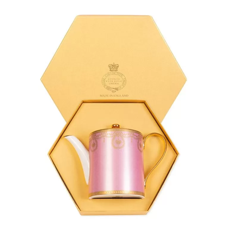 Royal Collection Shop Imperial Russian Pink Coffee Pot | Afternoon Tea
