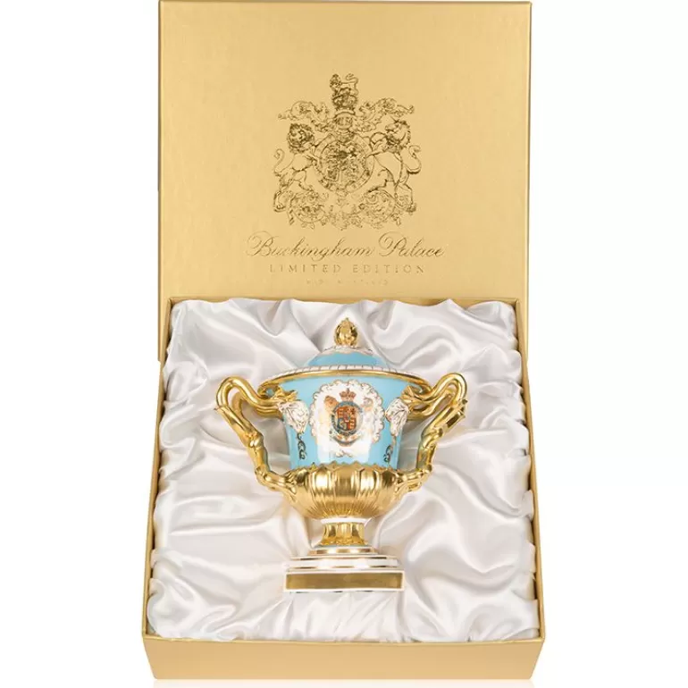 Royal Collection Shop Limited Edition Coat Of Arms Gadroon Vase | Coat Of Arms