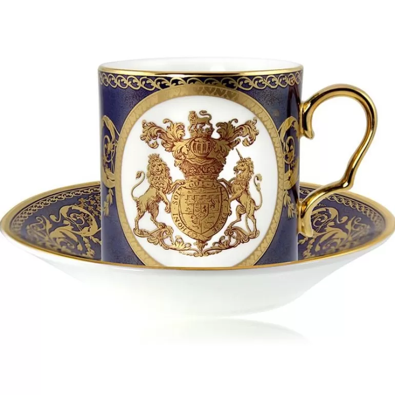Royal Collection Shop Lustre Cobalt Coffee Cup And Saucer Set | Cups & Saucers
