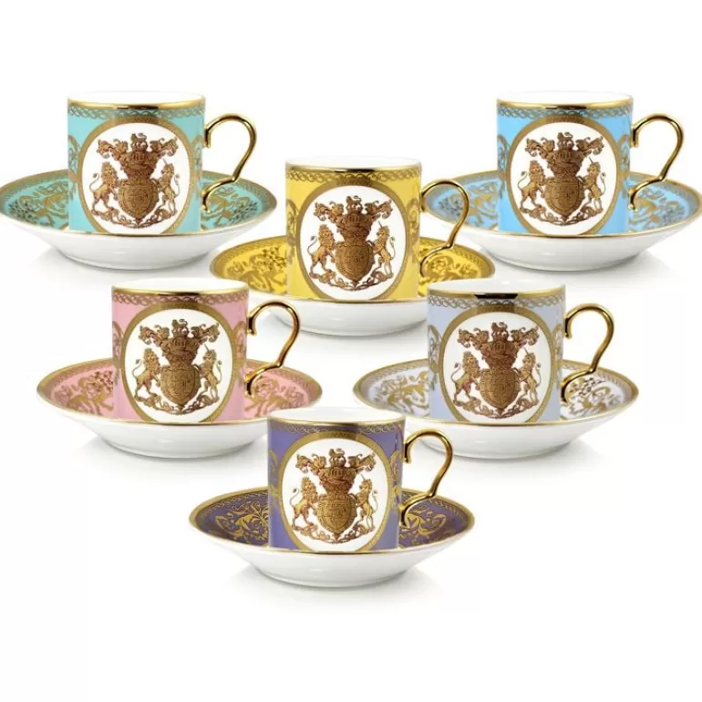 Royal Collection Shop Lustre Pastel Coffee Cup And Saucer Set | Cups & Saucers