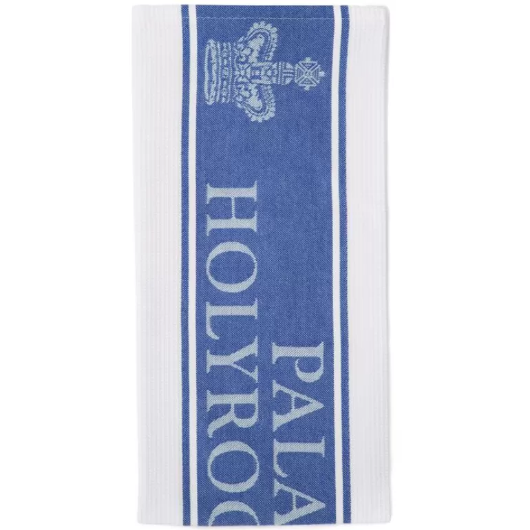 Royal Collection Shop Palace Of Holyroodhouse Blue Waffle Tea Towel | Breakfast Table