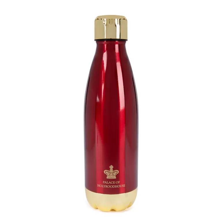 Royal Collection Shop Palace Of Holyroodhouse Red Metal Water Bottle | Picnics