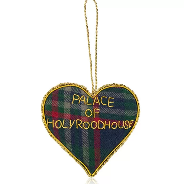 Royal Collection Shop Palace Of Holyroodhouse Tartan Heart Decoration | Decorations