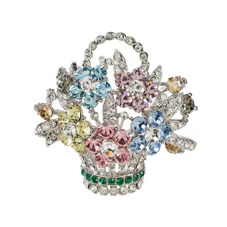 Royal Collection Shop Pastel Flower Basket Brooch | Brooches