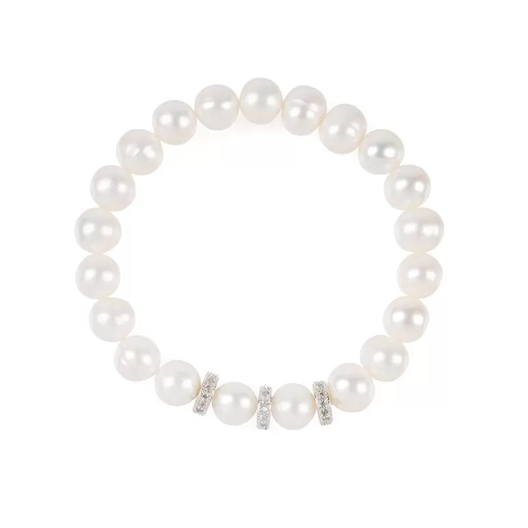 Royal Collection Shop Pearl And Crystal Disc Bracelet | Bracelets