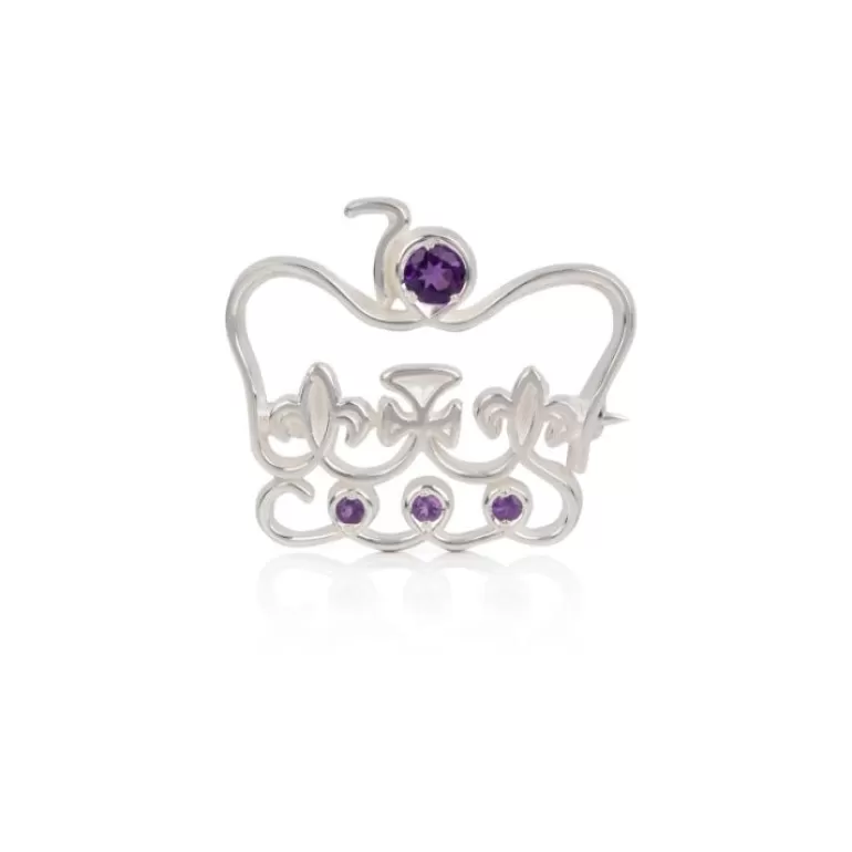 Royal Collection Shop Platinum Jubilee Limited Edition Silver Brooch | Brooches
