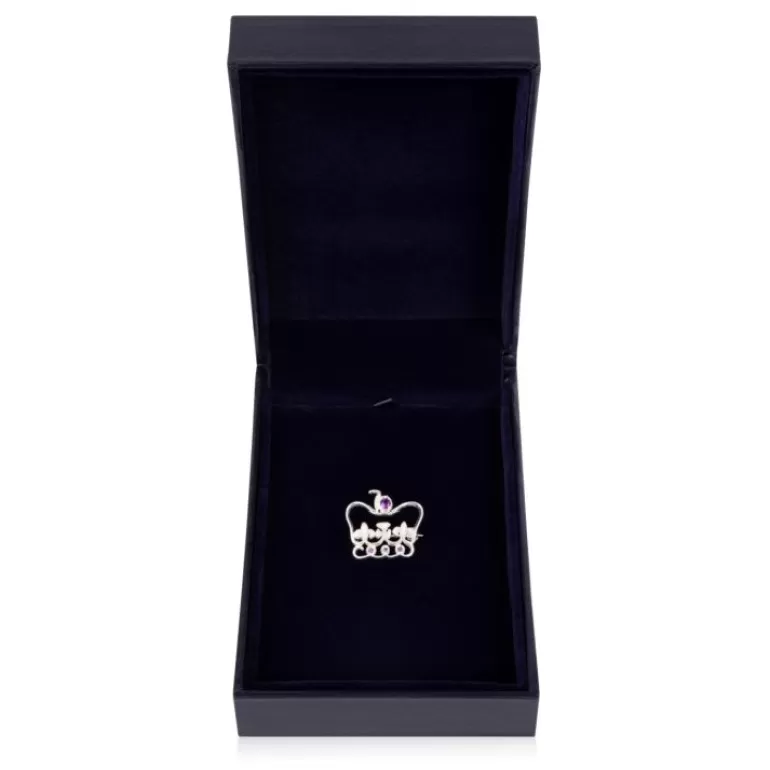 Royal Collection Shop Platinum Jubilee Limited Edition Silver Brooch | Brooches
