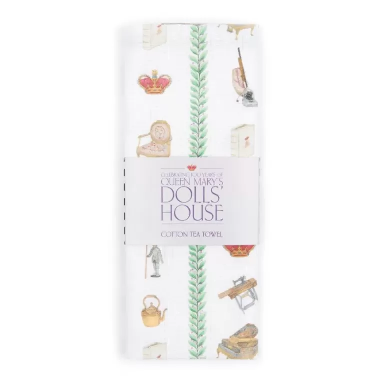 Royal Collection Shop Queen Mary'S Dolls' House Tea Towel | Home Linens