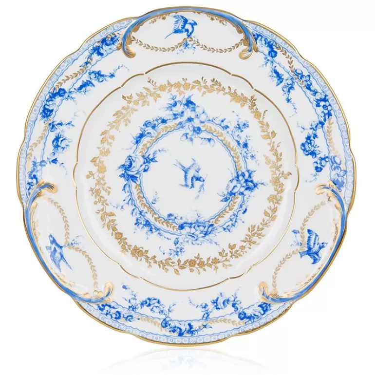 Royal Collection Shop Royal Birdsong Gilded Dinner Plate | Plates & Bowls