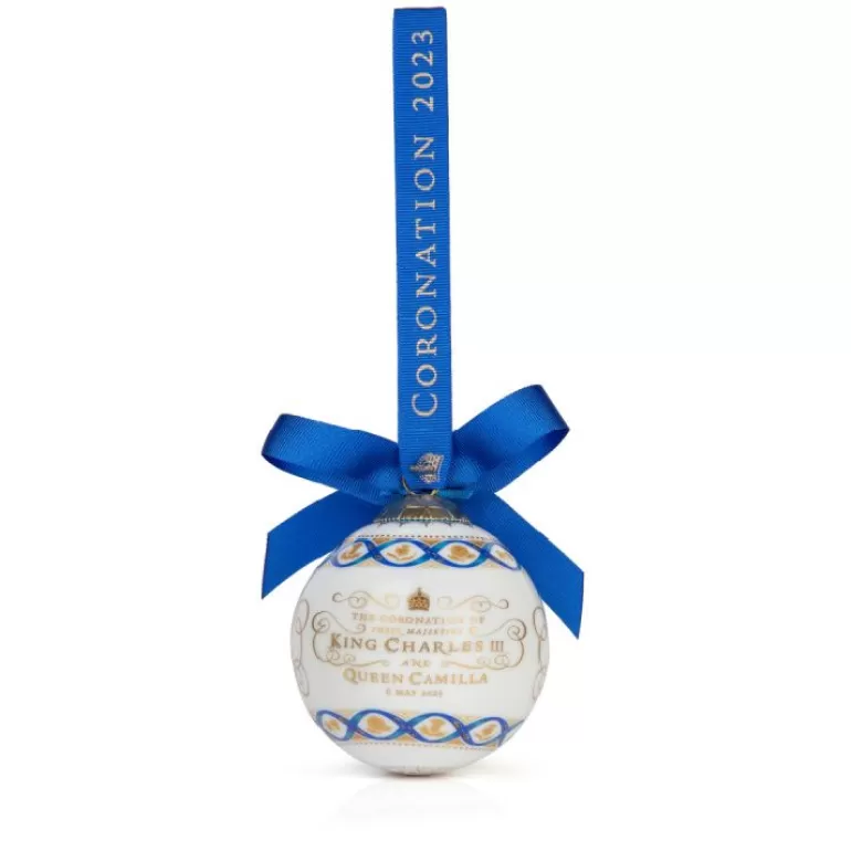 Royal Collection Shop The Coronation China Bauble | The Coronation Of King Charles Iii