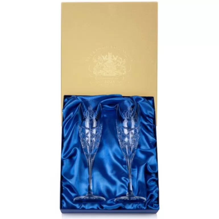 Royal Collection Shop The Coronation Limited Edition Champagne Flutes | Wine & Spirits