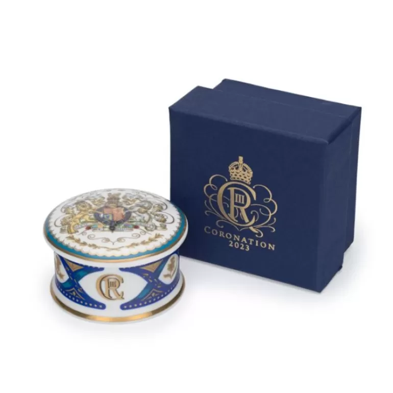Royal Collection Shop The Coronation Pillbox | The Coronation Of King Charles Iii