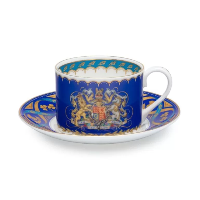 Royal Collection Shop The Coronation Teacup And Saucer | Cups & Saucers