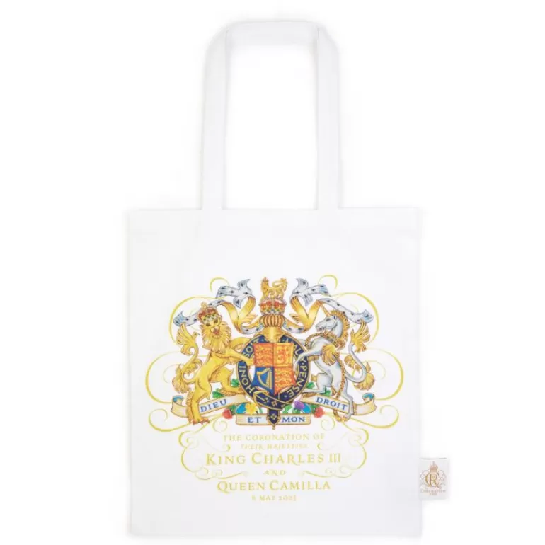 Royal Collection Shop The Coronation White Tote Bag | Bags