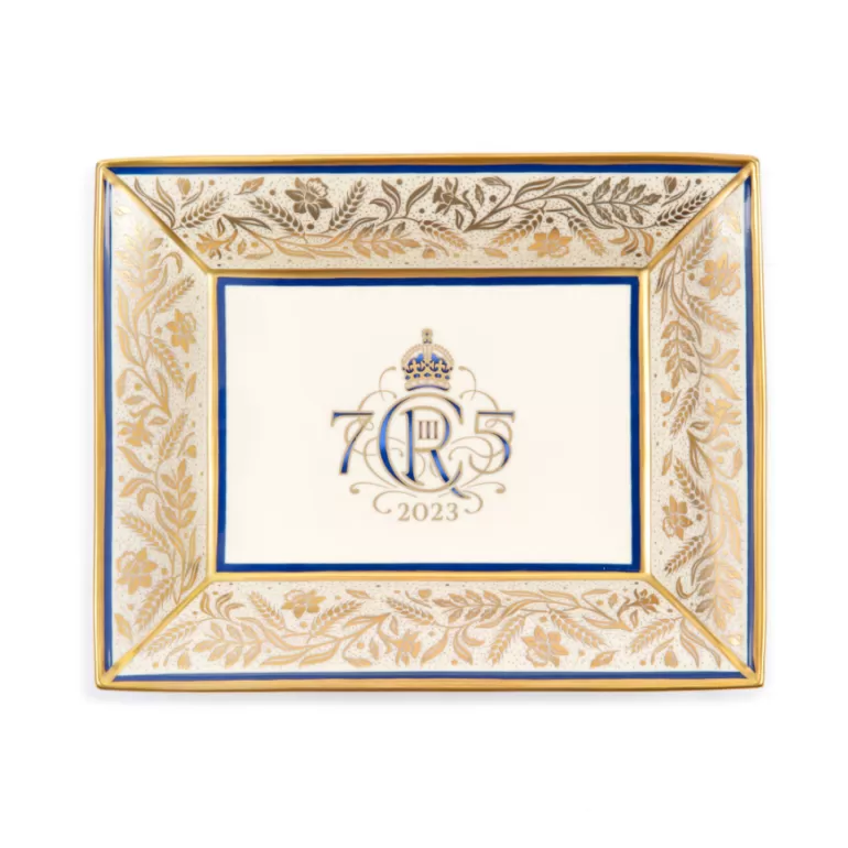 Royal Collection Shop The King'S 75Th Birthday Limited Edition Navy Tray | His Majesty The King'S 75Th Birthday