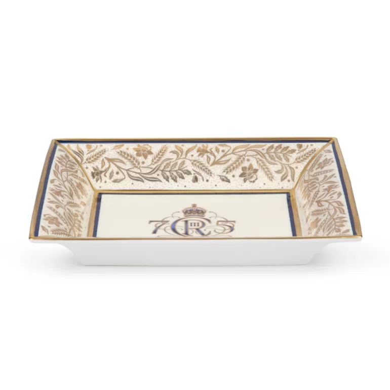 Royal Collection Shop The King'S 75Th Birthday Limited Edition Navy Tray | His Majesty The King'S 75Th Birthday