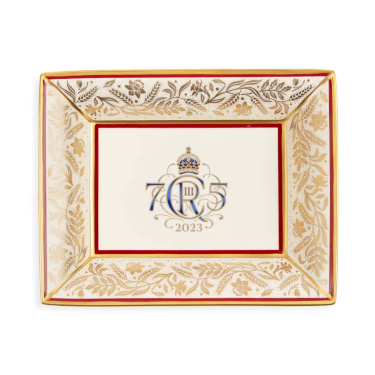 Royal Collection Shop The King'S 75Th Birthday Limited Edition Red Tray | His Majesty The King'S 75Th Birthday