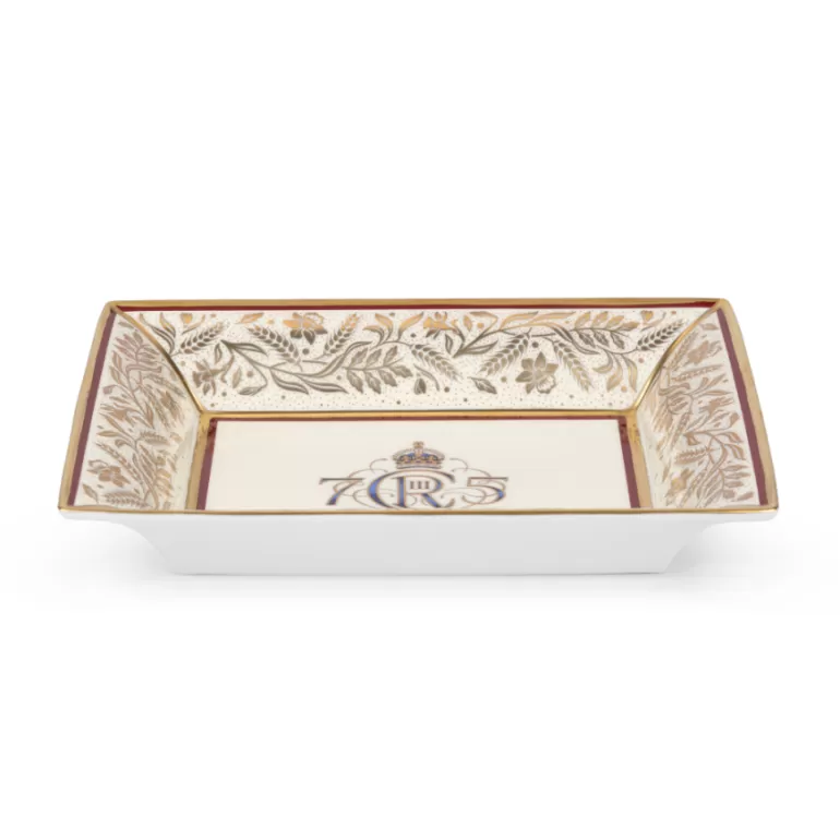 Royal Collection Shop The King'S 75Th Birthday Limited Edition Red Tray | His Majesty The King'S 75Th Birthday
