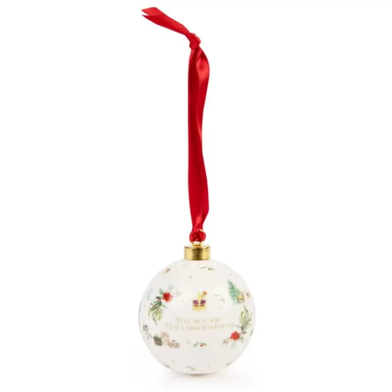 Royal Collection Shop The Palace Of Holyroodhouse Fine Bone China Bauble | Decorations