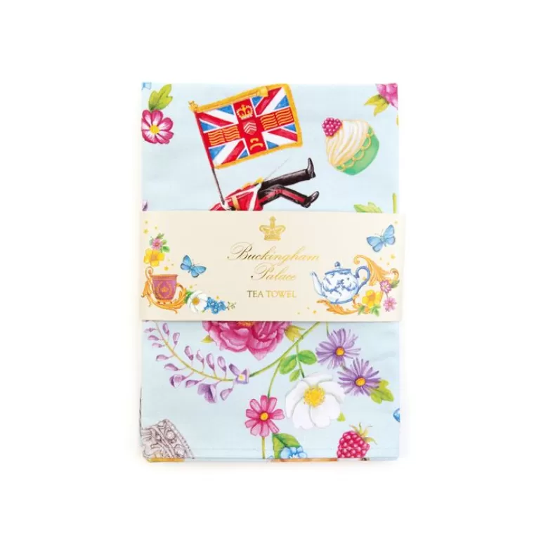 Royal Collection Shop The Summertime Blue Tea Towel | Home Linens