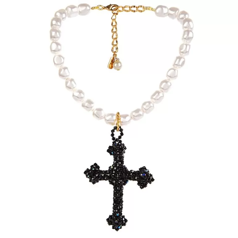 Royal Collection Shop Vicki Sarge Black Cross Necklace | Vicki Sarge
