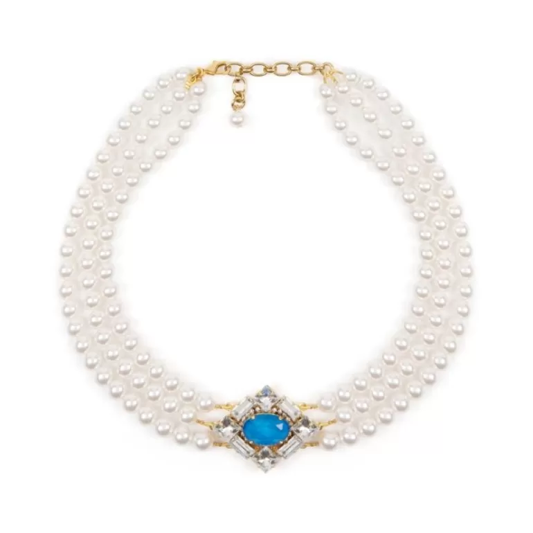 Royal Collection Shop Vicki Sarge Triple Strand Pearl Necklace | Necklaces