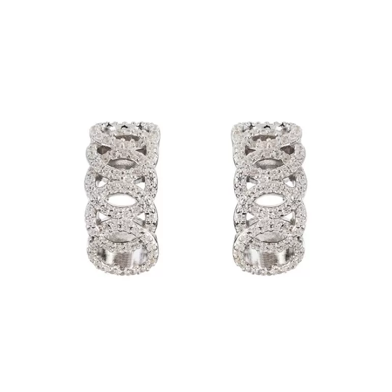 Royal Collection Shop Vladimir Half Hoop Earrings | Earrings