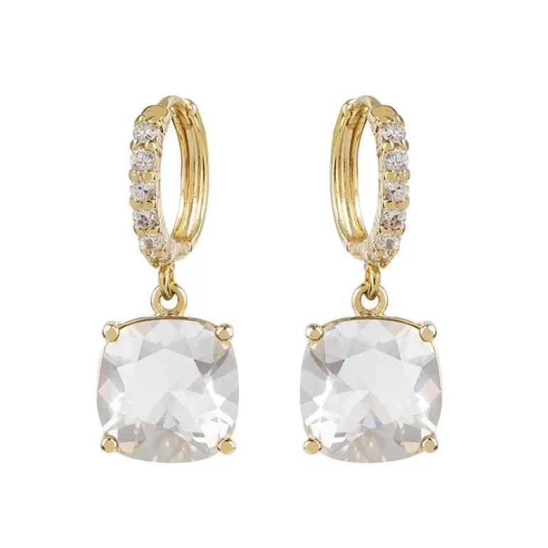 Royal Collection Shop White Square Crystal Earrings | Earrings