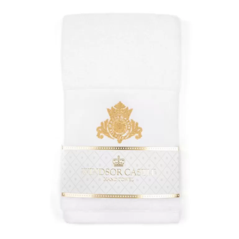 Royal Collection Shop Windsor Castle Crest Hand Towel | Home Linens