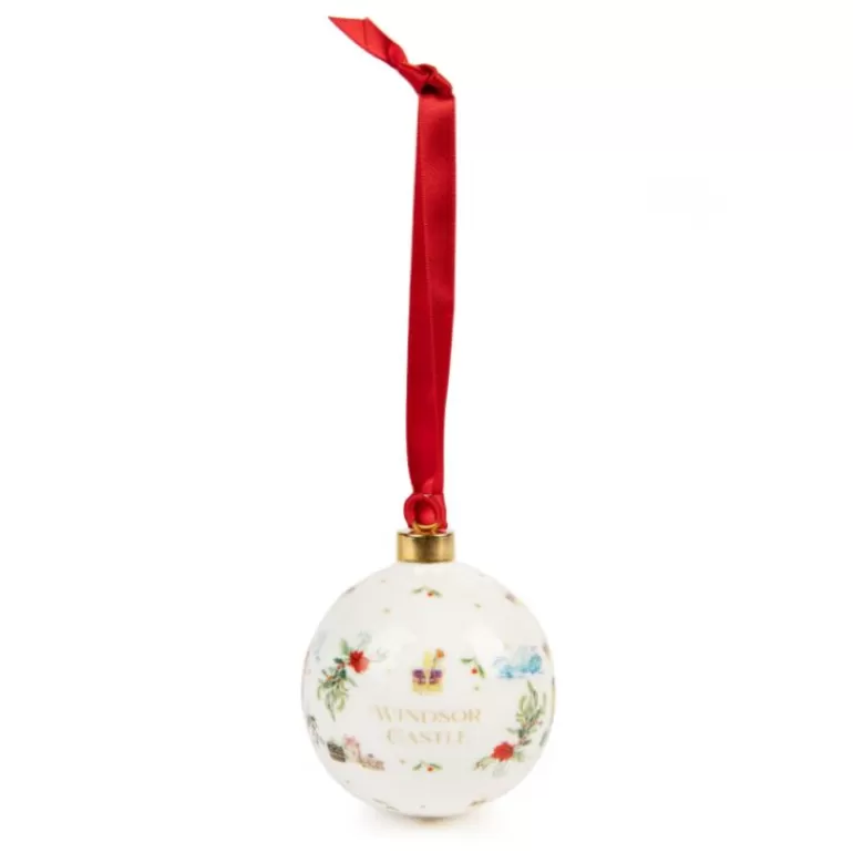 Royal Collection Shop Windsor Castle Fine Bone China Bauble | Decorations
